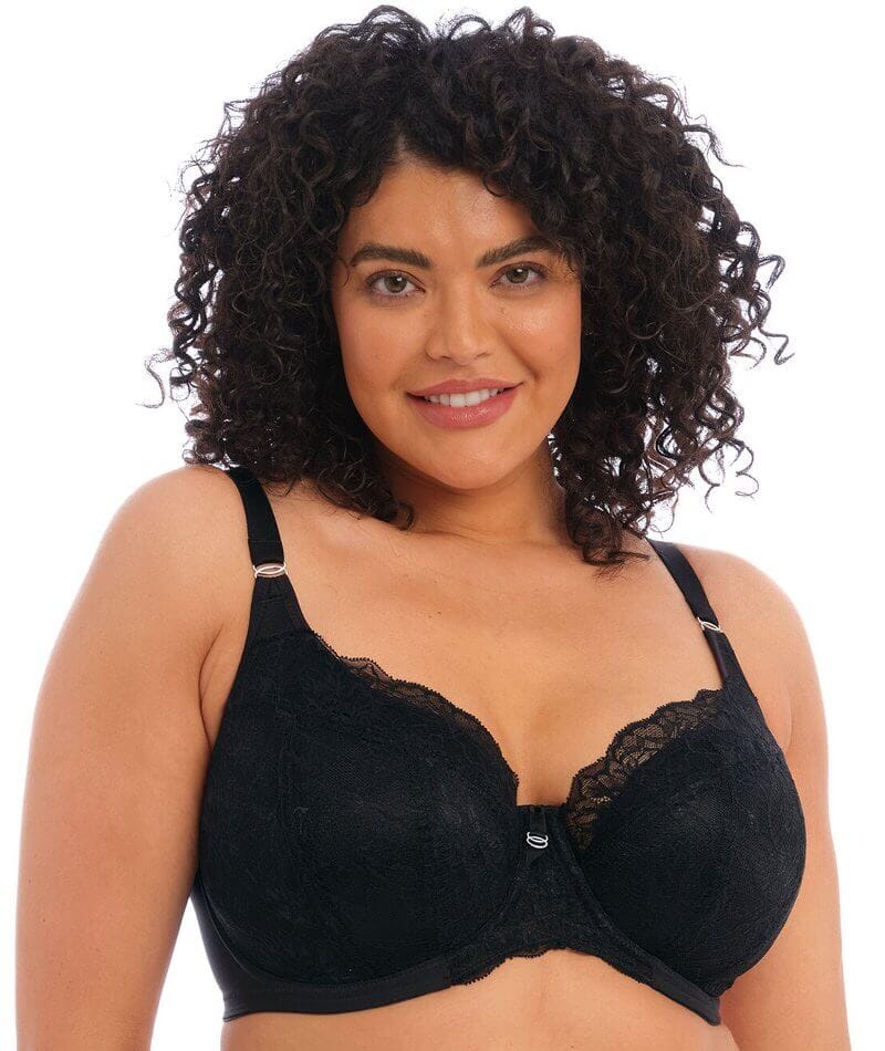 Elomi Brianna Underwire Padded Half Cup Bra - Black - Image 5