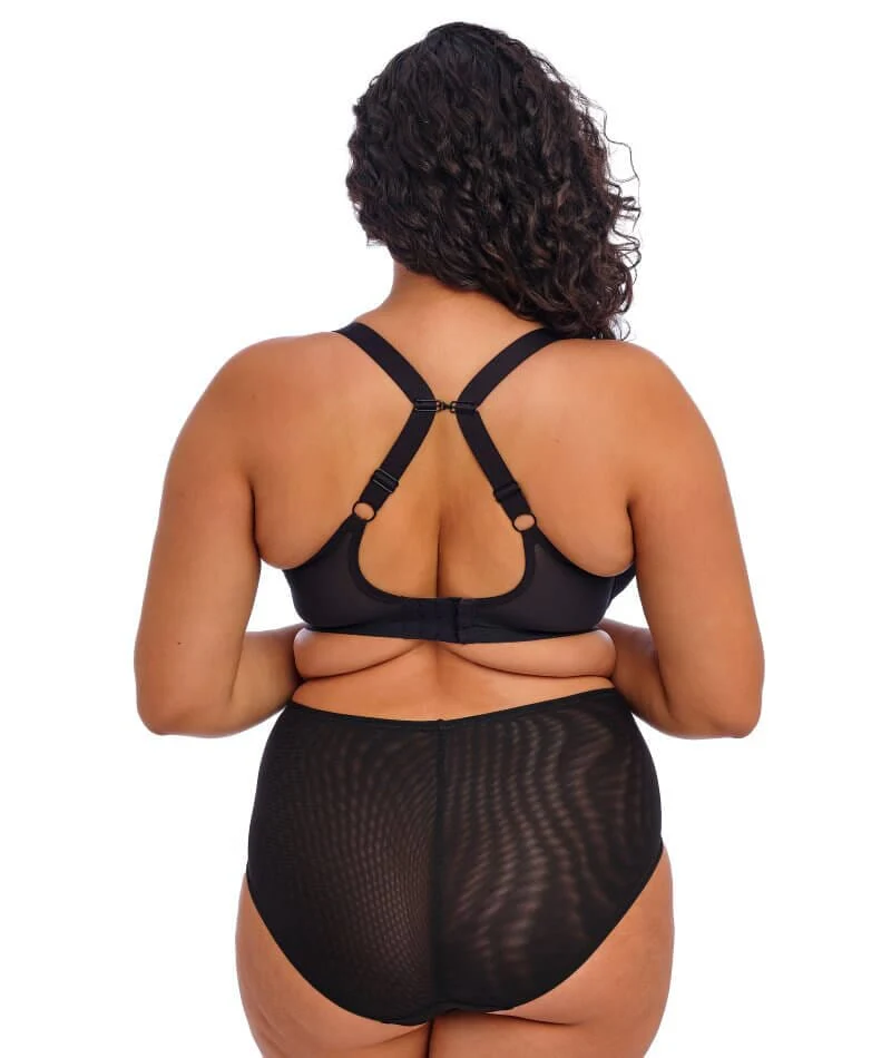 Elomi Brianna Underwire Padded Half Cup Bra - Black - Image 8