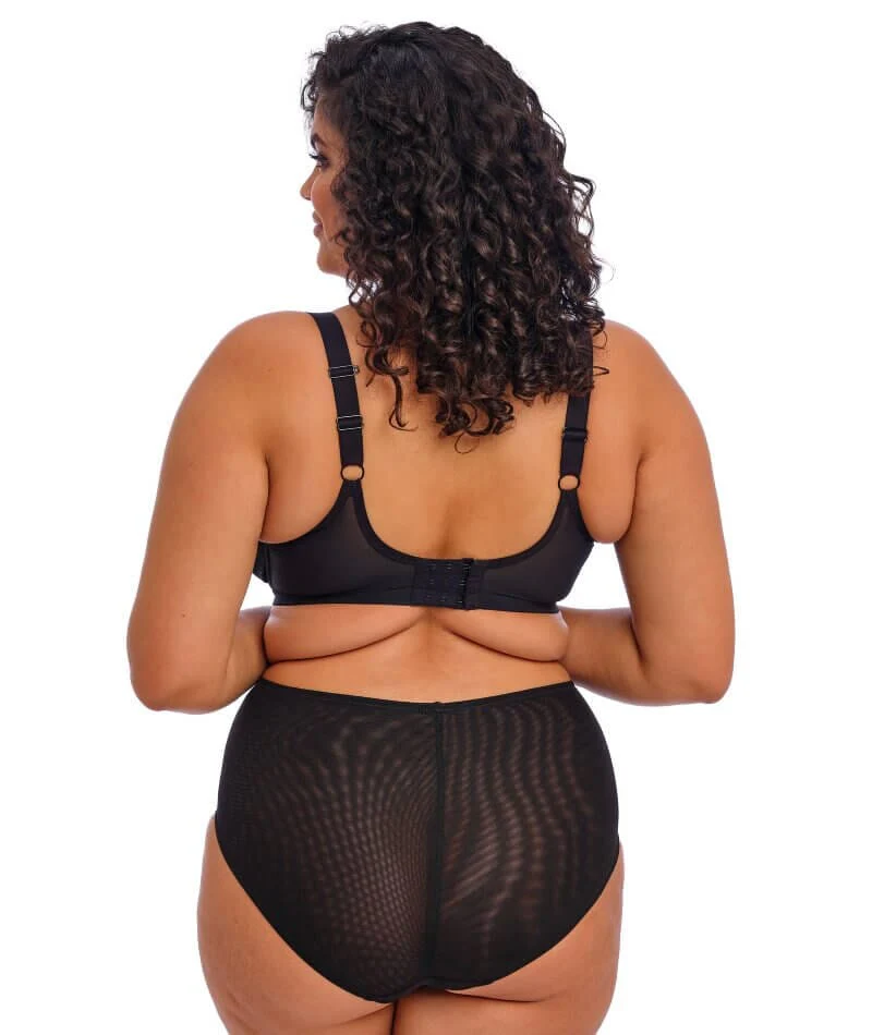Elomi Brianna Underwire Padded Half Cup Bra - Black - Image 9