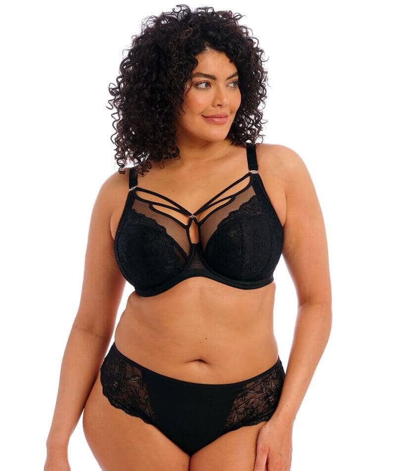 Elomi Brianna Underwire Plunge Bra - Black - Image 8
