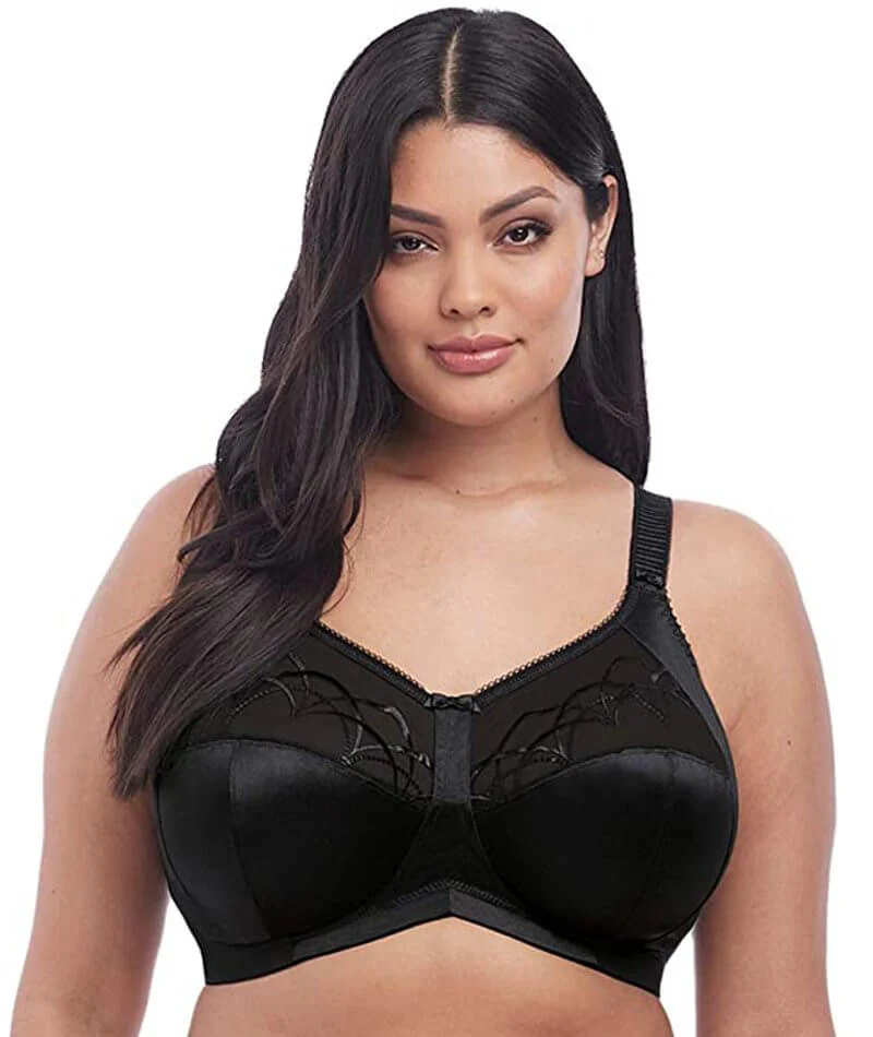 Elomi Cate Soft Cup Wire-Free Bra - Black - Image 3