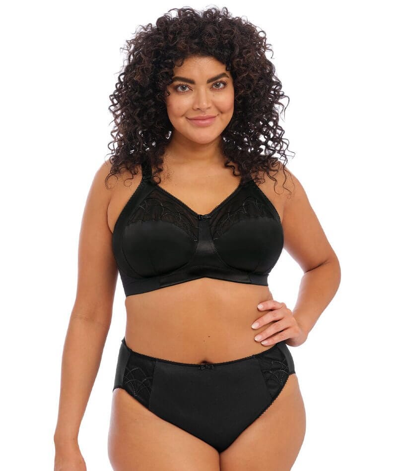 Elomi Cate Soft Cup Wire-Free Bra - Black - Image 4