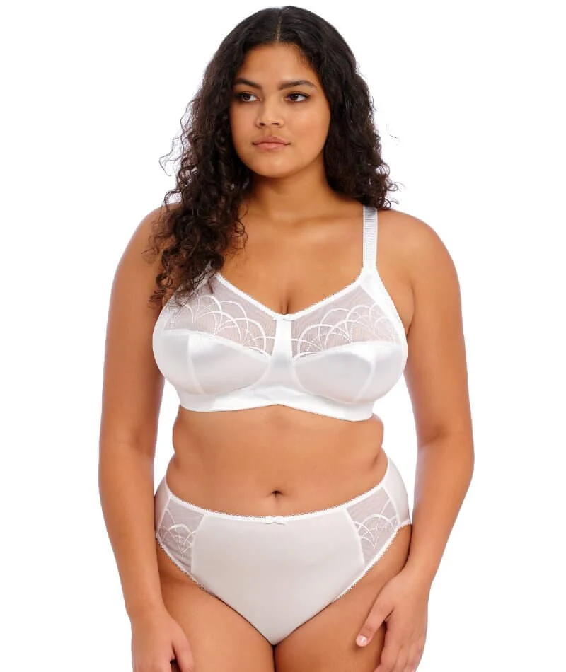 Elomi Cate Soft Cup Wire-Free Bra - White - Image 3