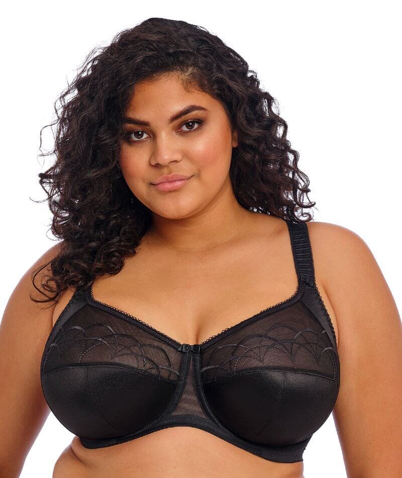 Elomi Cate Underwired Full Cup Banded Bra - Black - Image 4