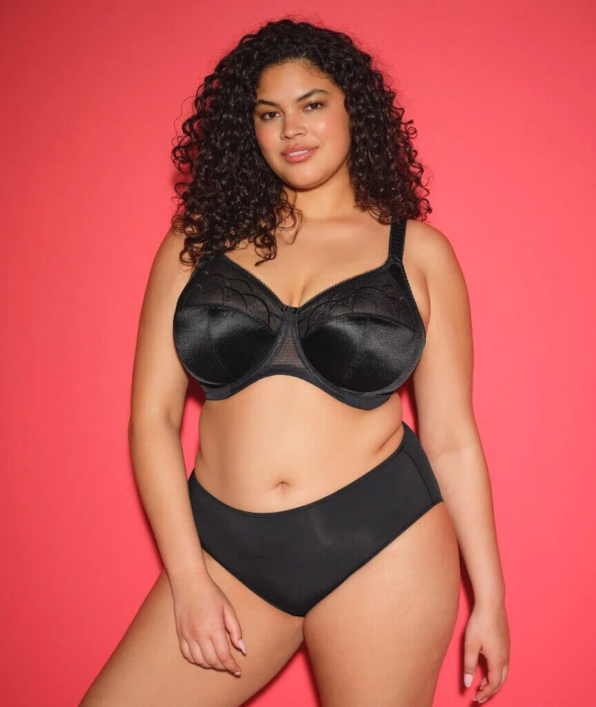Elomi Cate Underwired Full Cup Banded Bra - Black - Image 9