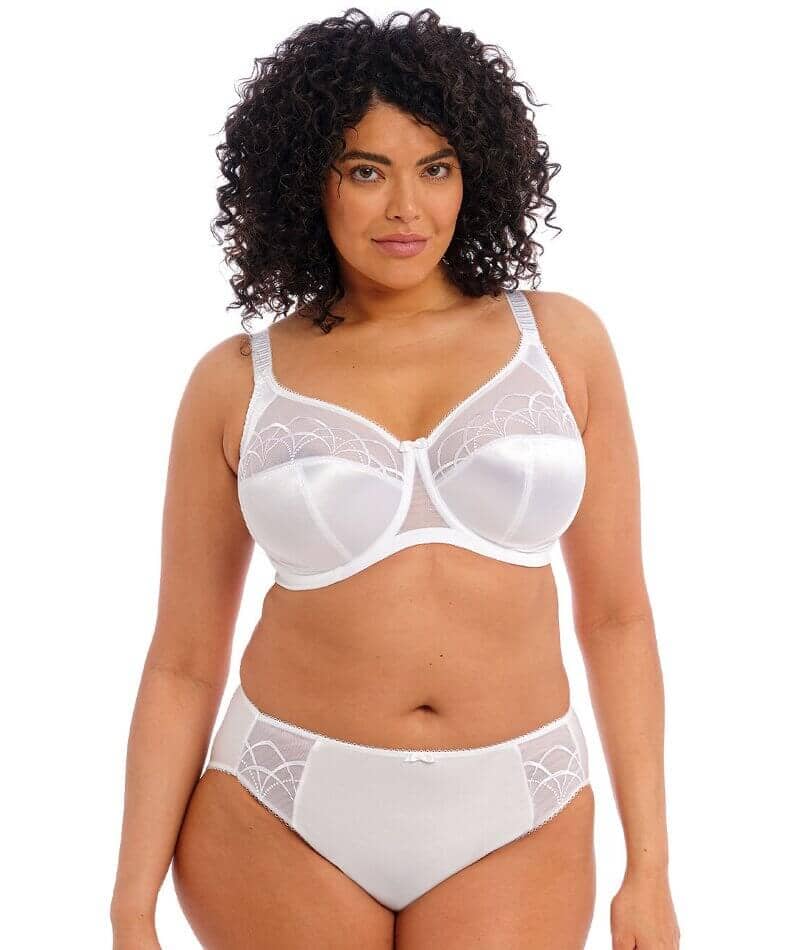 Elomi Cate Underwired Full Cup Banded Bra - White - Image 4