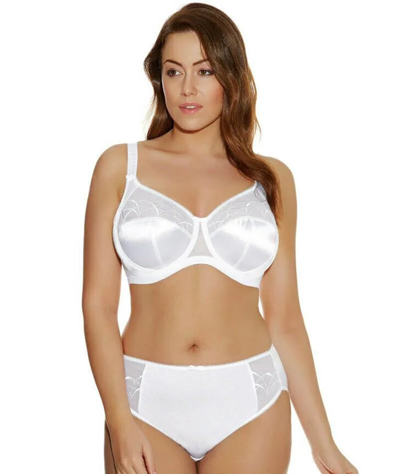 Elomi Cate Underwired Full Cup Banded Bra - White - Image 8