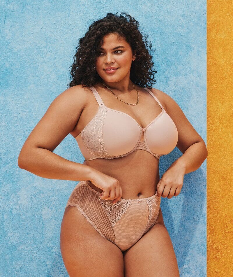Elomi Charley Underwired Moulded Spacer Bra - Fawn - Image 3