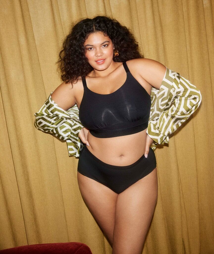 Elomi Downtime Wire-Free Bralette - Black - Image 3
