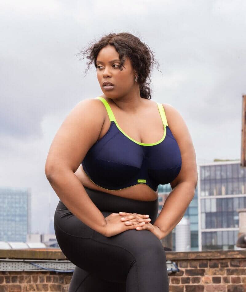 Elomi Energise Underwired Sports Bra - Navy - Image 4