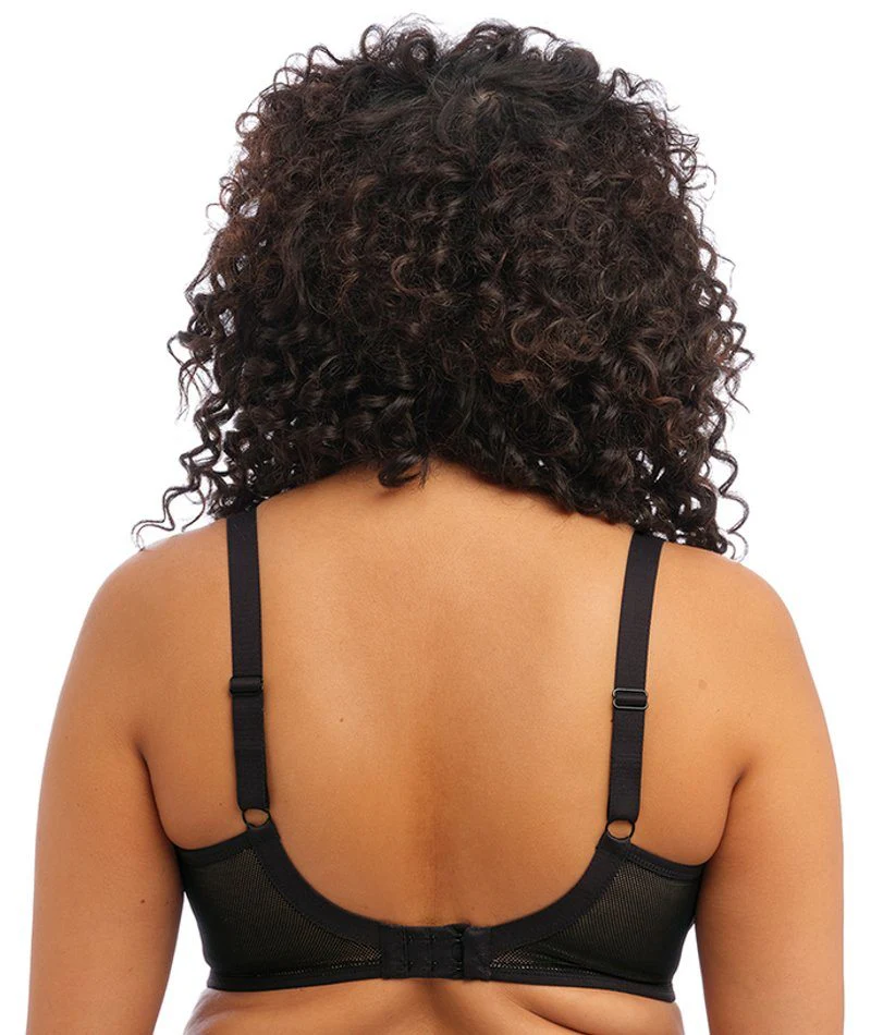 Elomi Kintai Underwired Plunge Bra - Black - Image 2