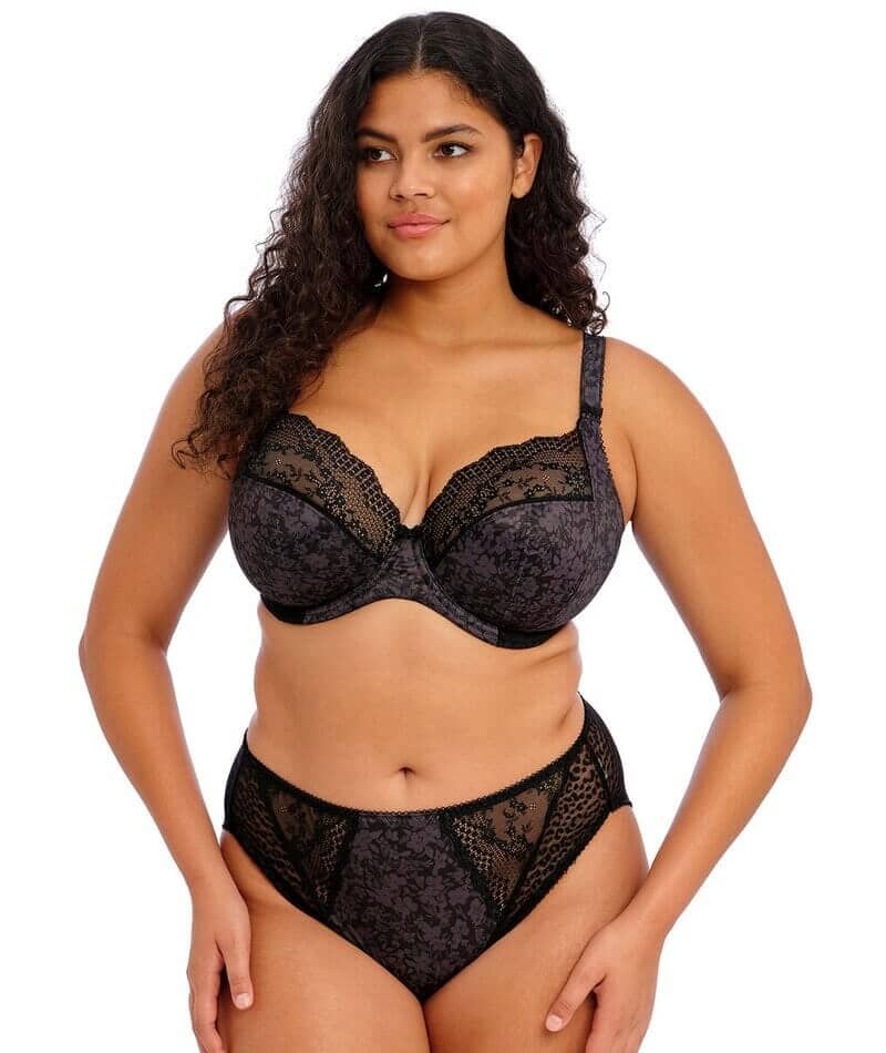 Elomi Lucie Underwire Stretch Plunge Bra - Black - Image 6