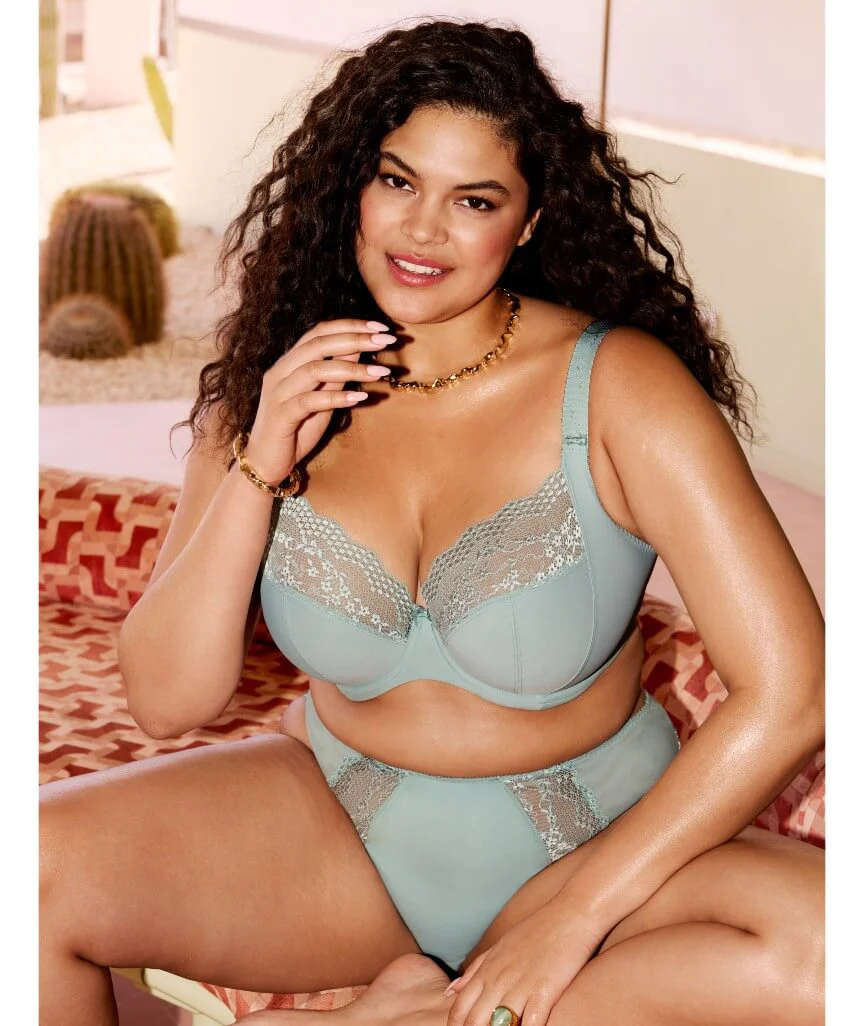 Elomi Lucie Underwire Stretch Plunge Bra - Mist - Image 3