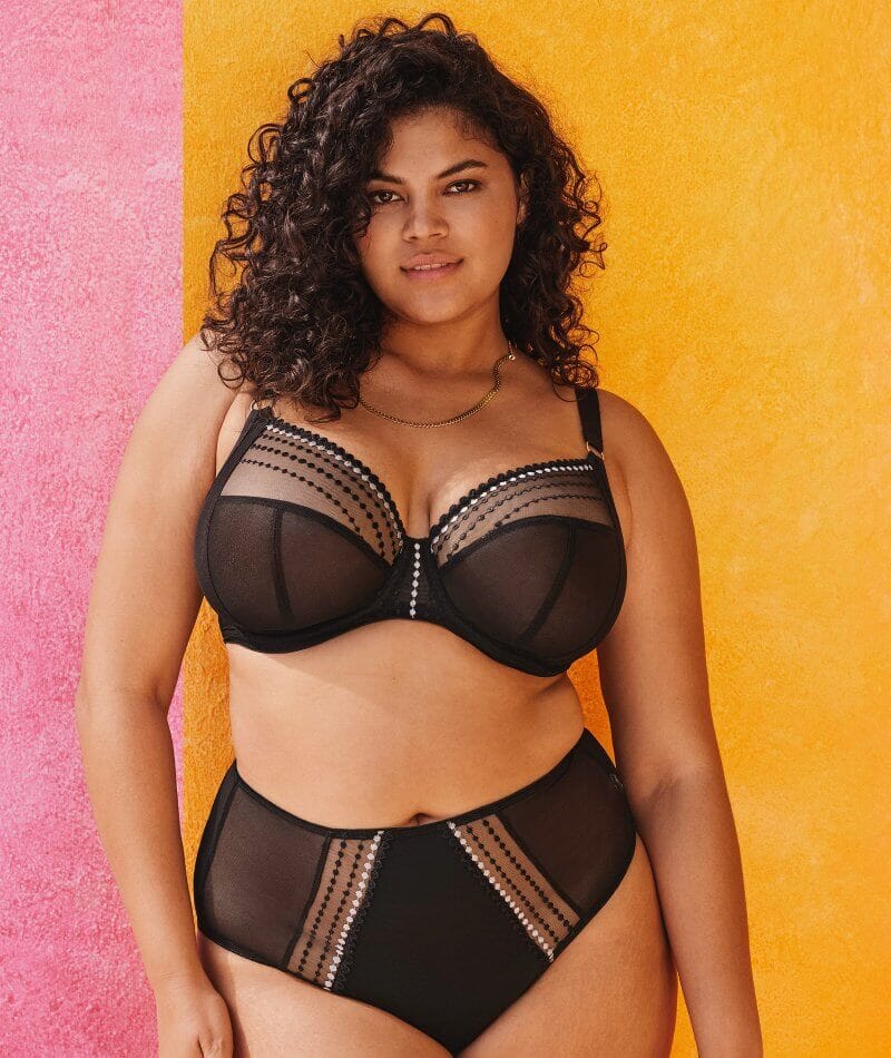 Elomi Matilda Underwired Plunge Bra - Black - Image 5
