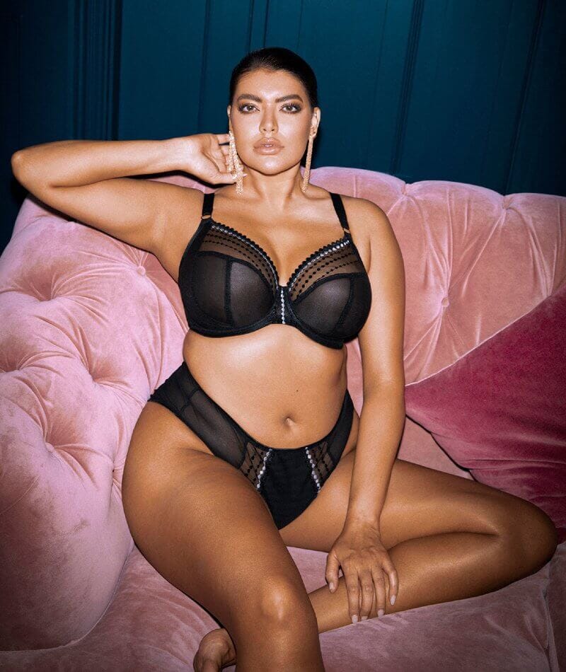 Elomi Matilda Underwired Plunge Bra - Black - Image 12