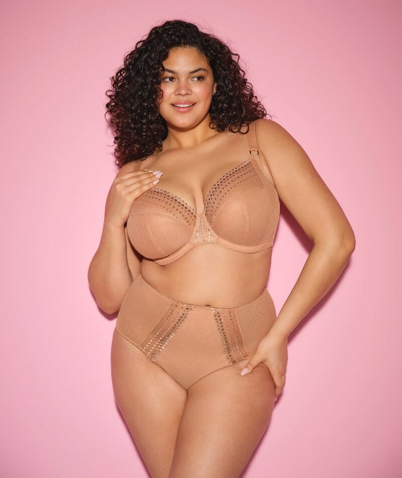 Elomi Matilda Underwired Plunge Bra - Cafe Au Lait - Image 3