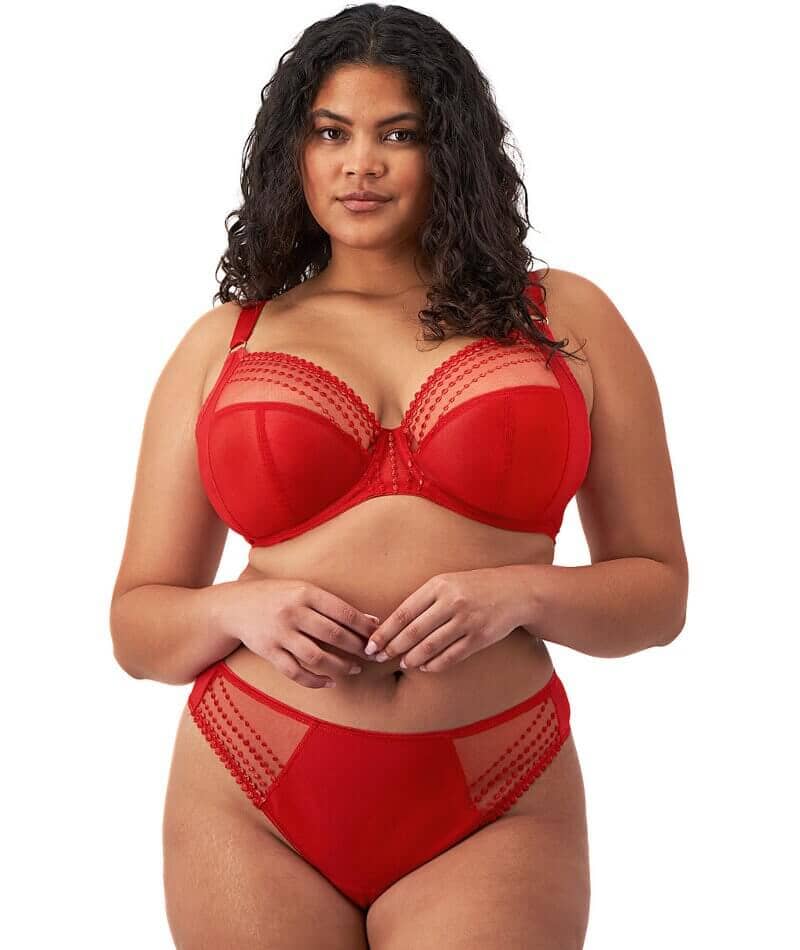 Elomi Matilda Underwired Plunge Bra - Haute Red - Image 11