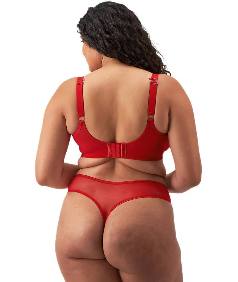 Elomi Matilda Underwired Plunge Bra - Haute Red - Image 12
