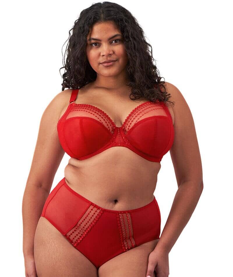 Elomi Matilda Underwired Plunge Bra - Haute Red - Image 8
