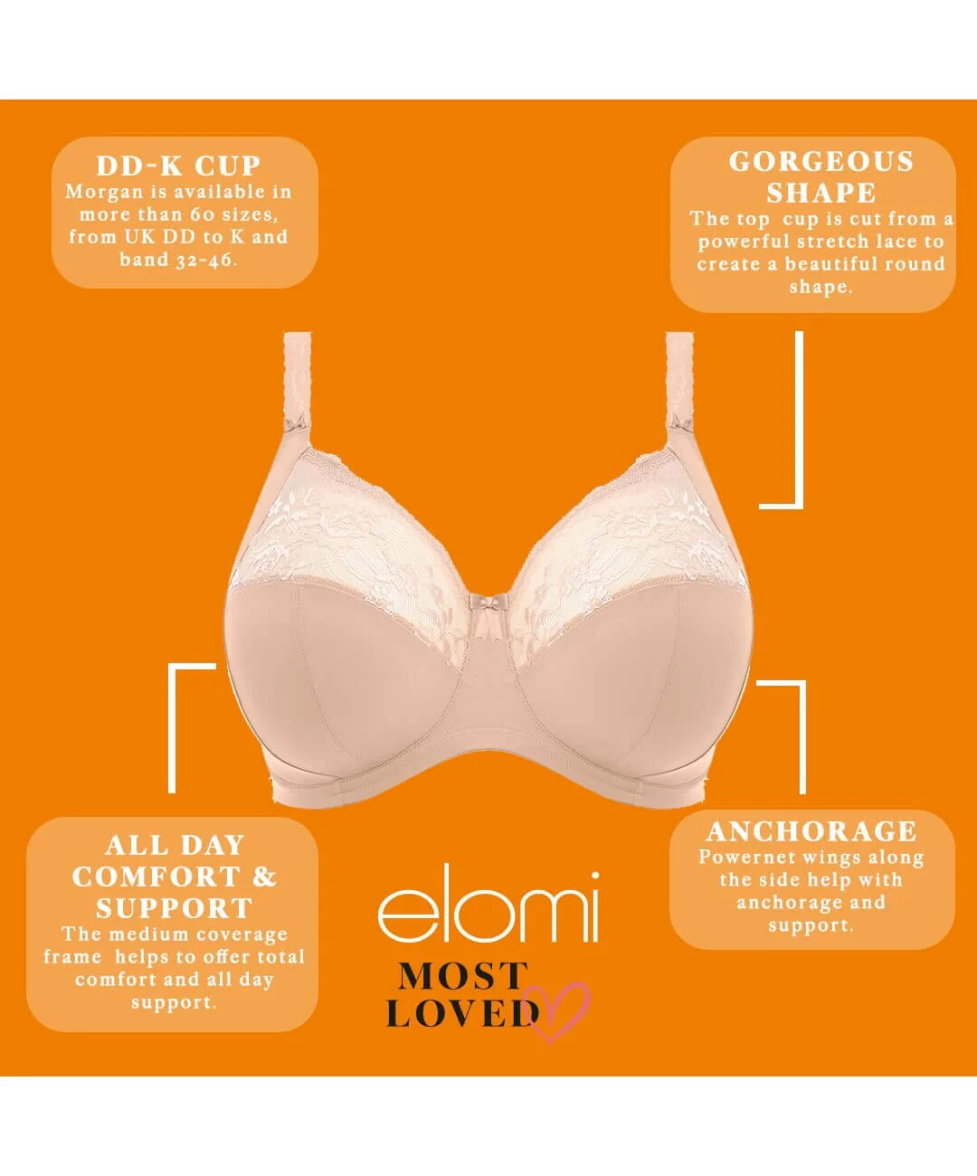 Elomi Morgan Underwired Bra - Sahara - Image 14
