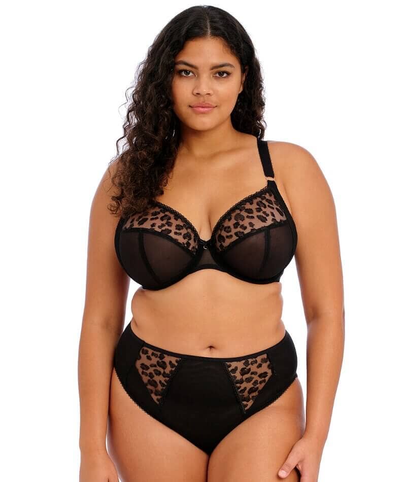 Elomi Namrah Underwired Bandless Plunge Bra - Jet - Image 4
