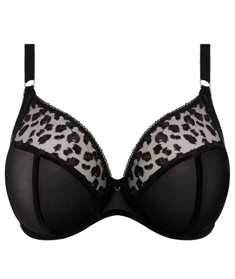Elomi Namrah Underwired Bandless Plunge Bra - Jet - Image 6