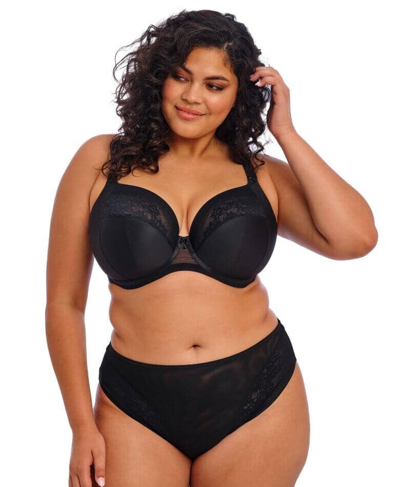Elomi Nerina High Leg Brief - Black - Image 6