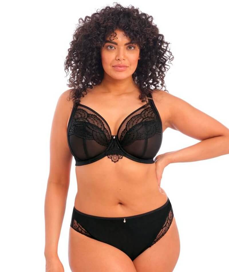 Elomi Priya Brazilian Brief - Black - Image 4