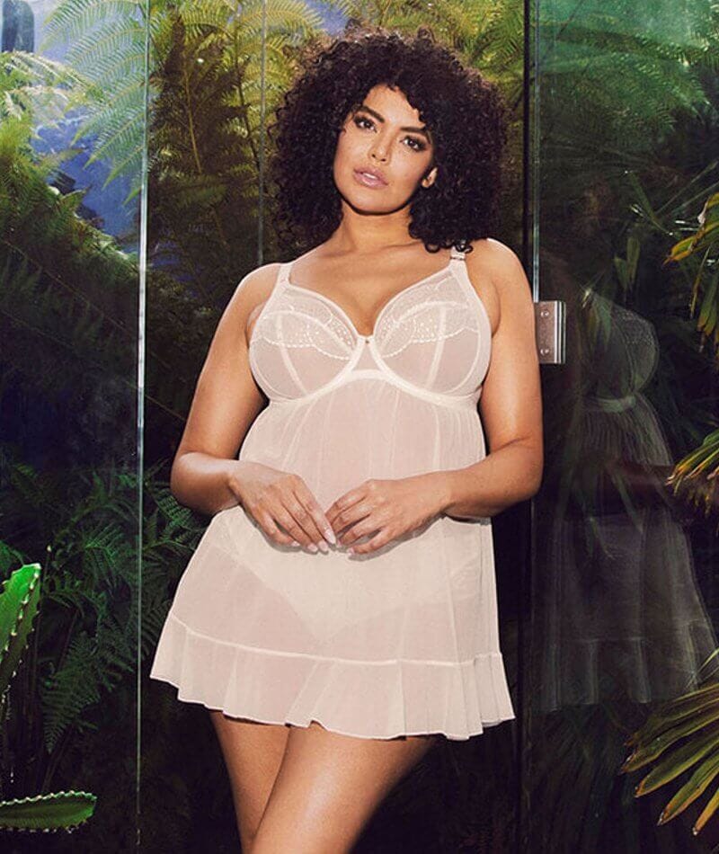Elomi Priya Underwired Babydoll - Vanilla - Image 3