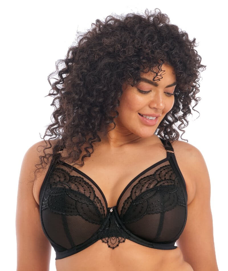 Elomi Priya Underwired Plunge Bra - Black - Image 6