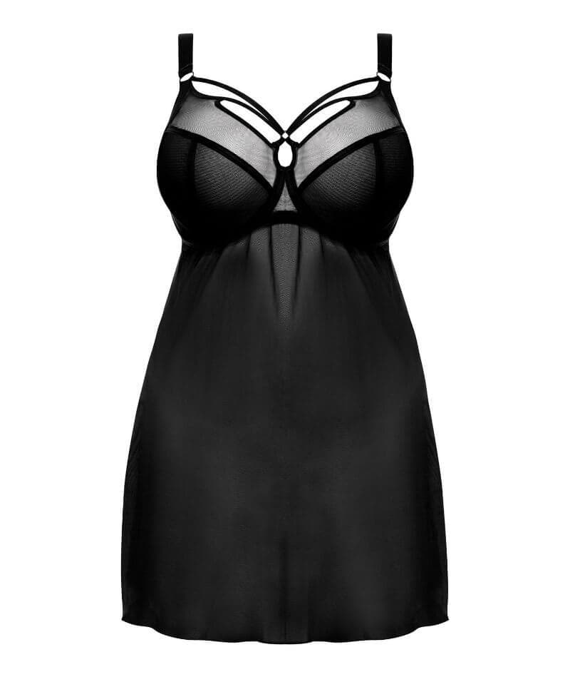 Elomi Sachi Underwired Babydoll - Black - Image 7