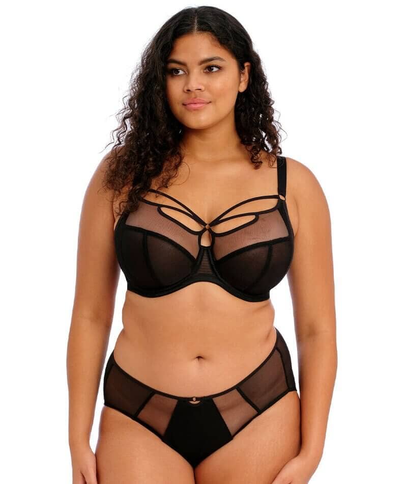 Elomi Sachi Underwired Plunge Bra - Black - Image 3