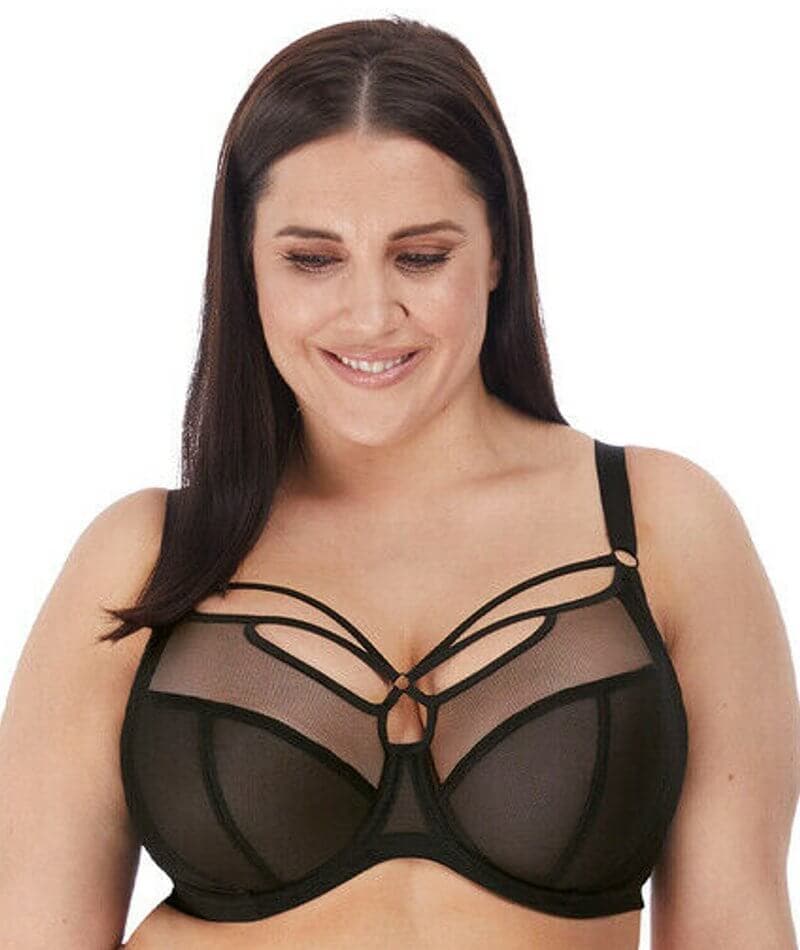 Elomi Sachi Underwired Plunge Bra - Black - Image 5