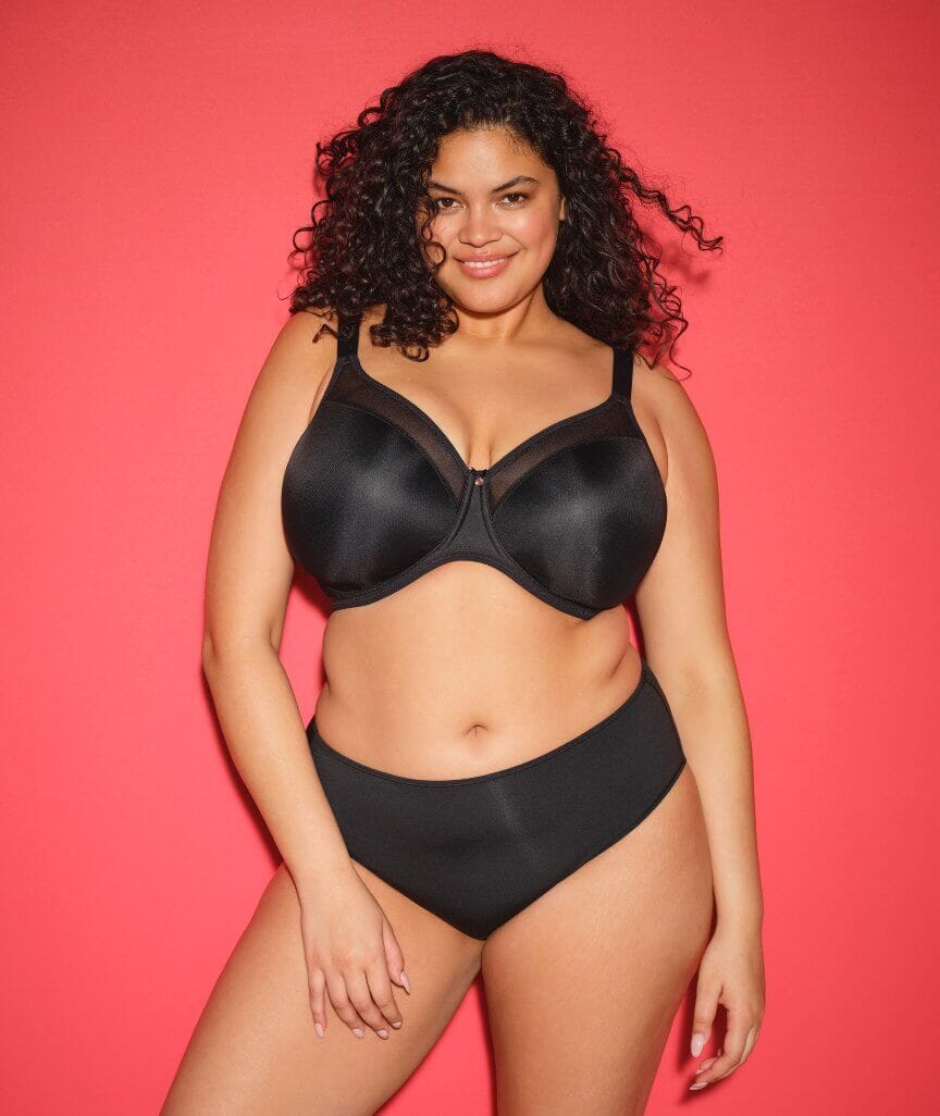 Elomi Smooth Underwire Moulded T-Shirt Bra - Black - Image 4