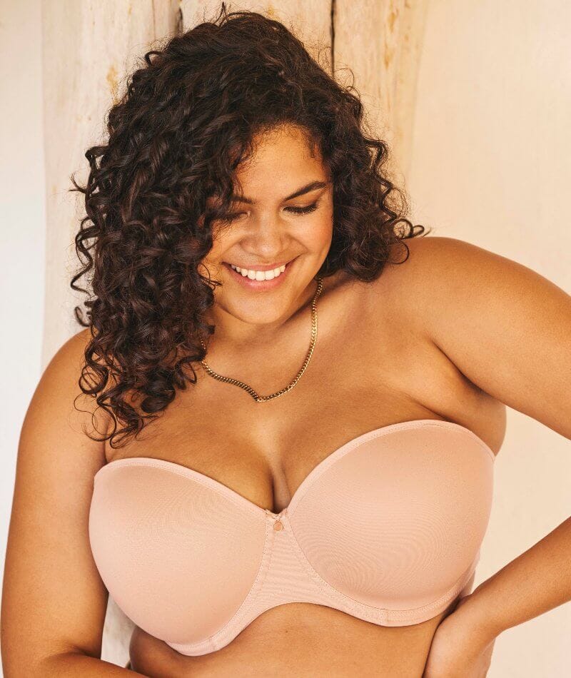 Elomi Smooth Underwired Moulded Strapless Bra - Sahara - Image 7