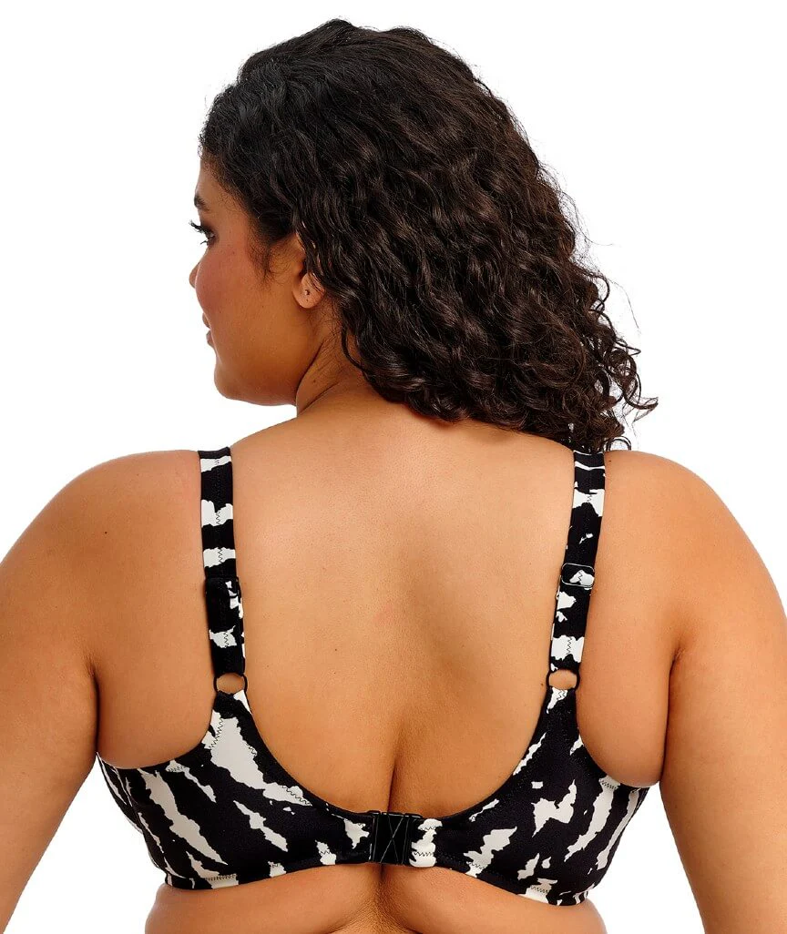 Elomi Swim Echo Shell Underwired Plunge Bikini Top - Black - Image 2