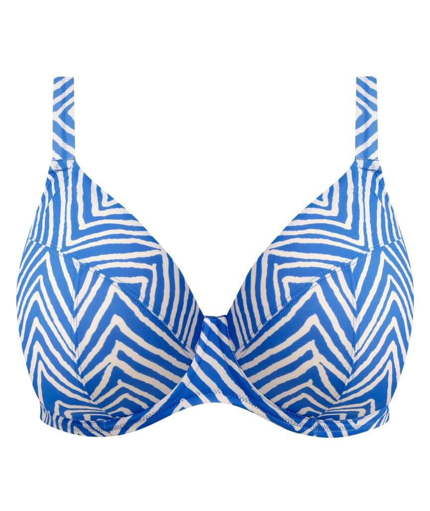 Elomi Swim Fiji Falls Underwired Plunge Bikini Top - Ocean - Image 7