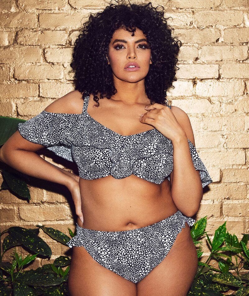 Elomi Swim Pebble Cove Underwired Bikini Top - Black - Image 3