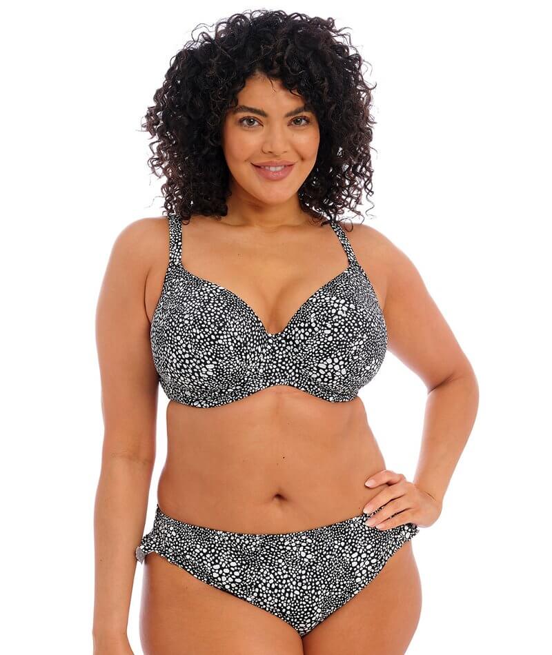 Elomi Swim Pebble Cove Underwired Plunge Bikini Top - Black - Image 2