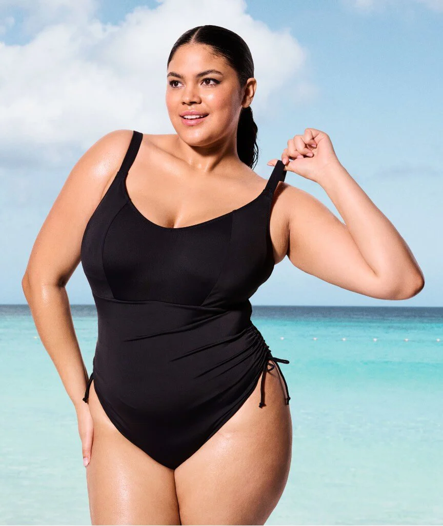 Elomi Swim Plain Sailing Non-Wired Swimsuit - Black - Image 4