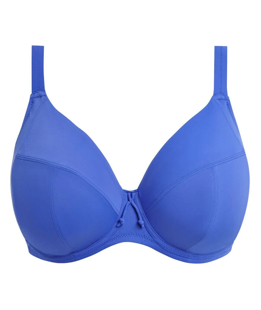 Elomi Swim Plain Sailing Underwired Plunge Bikini Top - Azure - Image 6