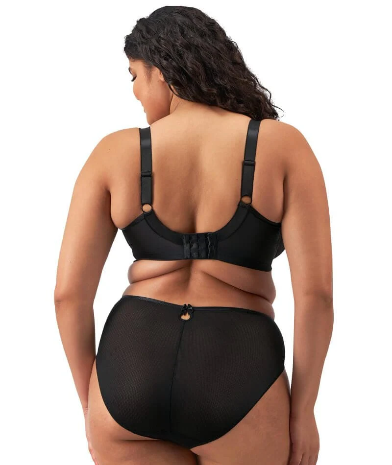 Elomi Teagan Underwire Plunge Bra - Black/Almond - Image 5