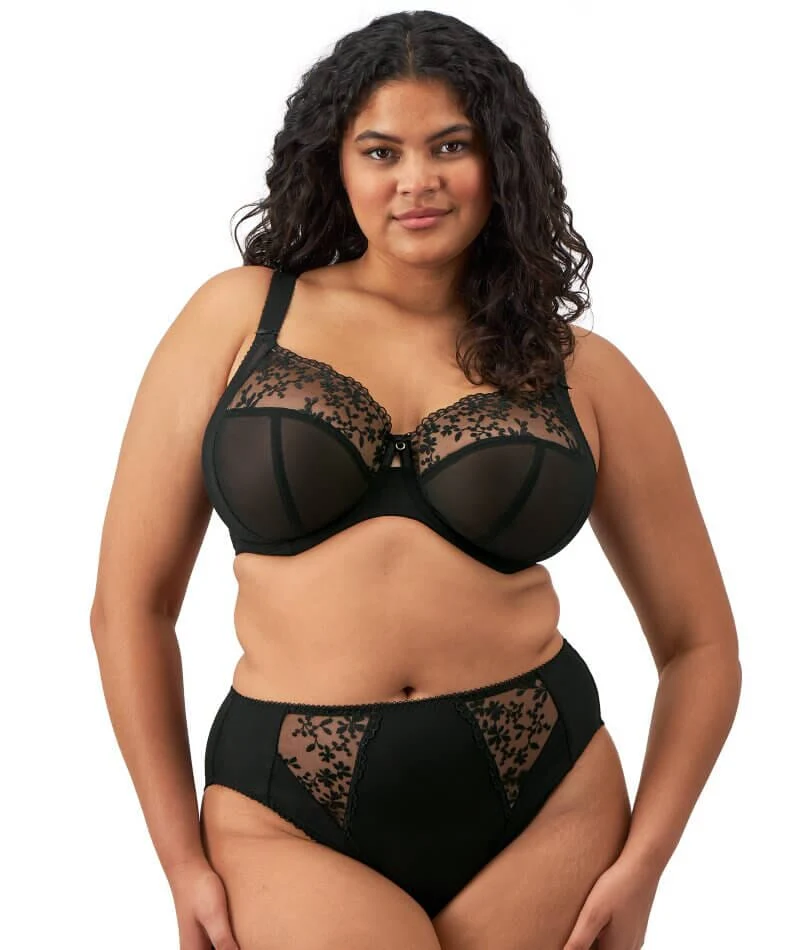 Elomi Zarla Underwire Bra - Black - Image 6