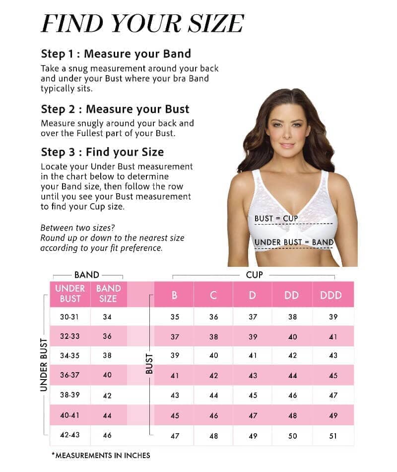 Exquisite Form Fully Front Close Wire-Free Posture Bra With Lace - Black - Image 10