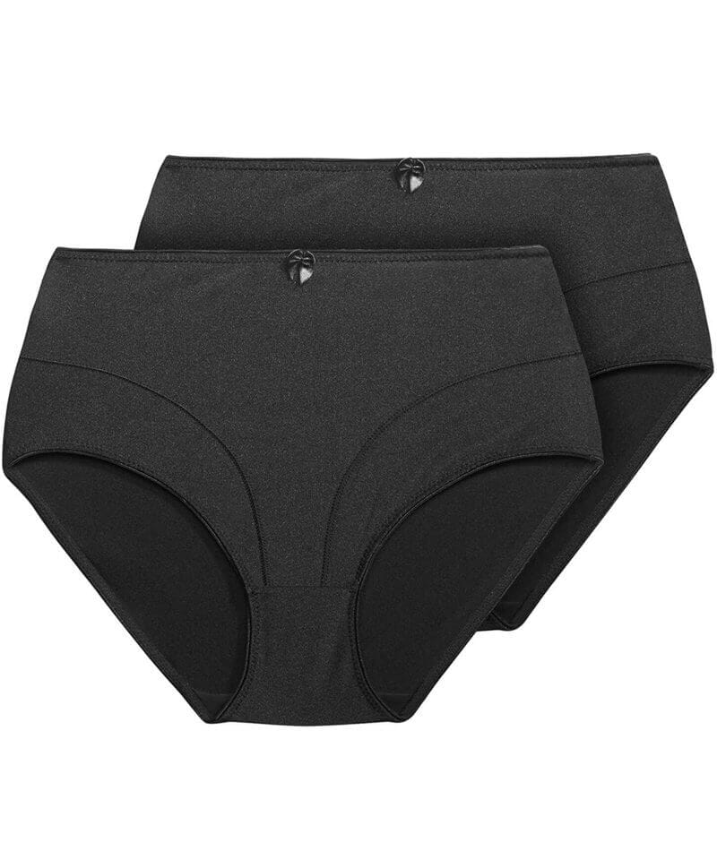 Exquisite Form Control Top Shaping Brief 2 Pack - Black - Image 7