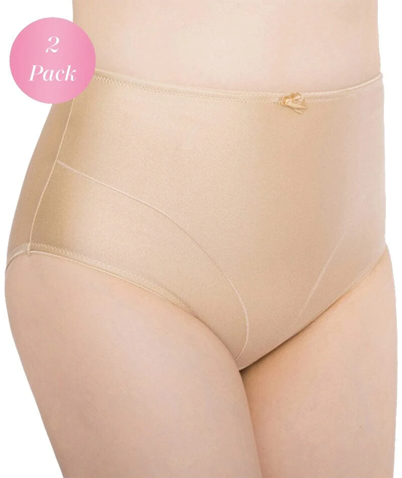 Exquisite Form Control Top Shaping Brief 2 Pack - Nude - Image 2
