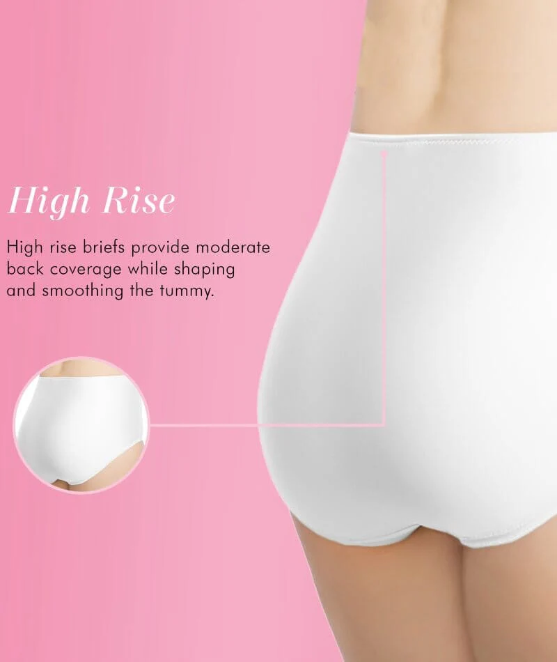 Exquisite Form Control Top Shaping Brief 2 Pack - White - Image 3
