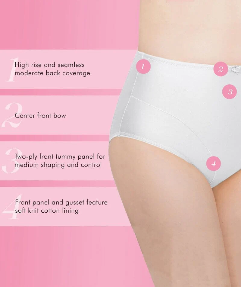 Exquisite Form Control Top Shaping Brief 2 Pack - White - Image 4