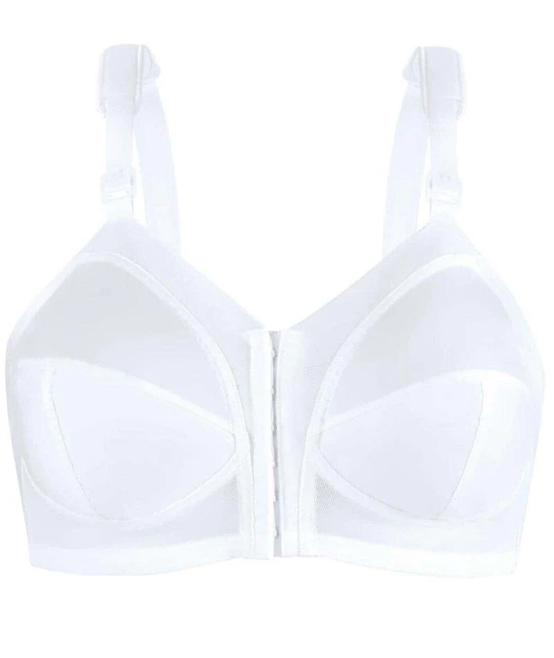 Exquisite Form Fully Front Close Wire-Free Classic Support Bra- White - Image 10