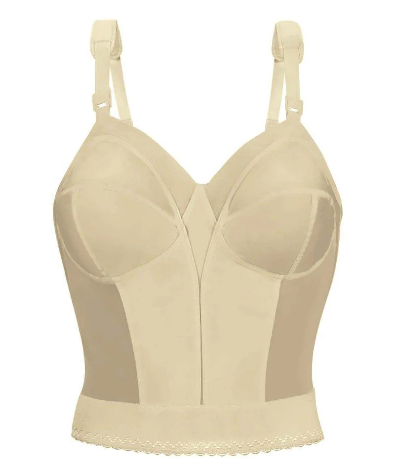 Exquisite Form Fully Back Close Longline Wire-Free Bra - Beige - Image 9